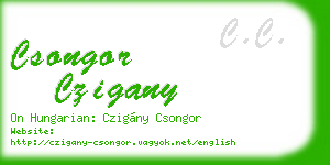 csongor czigany business card